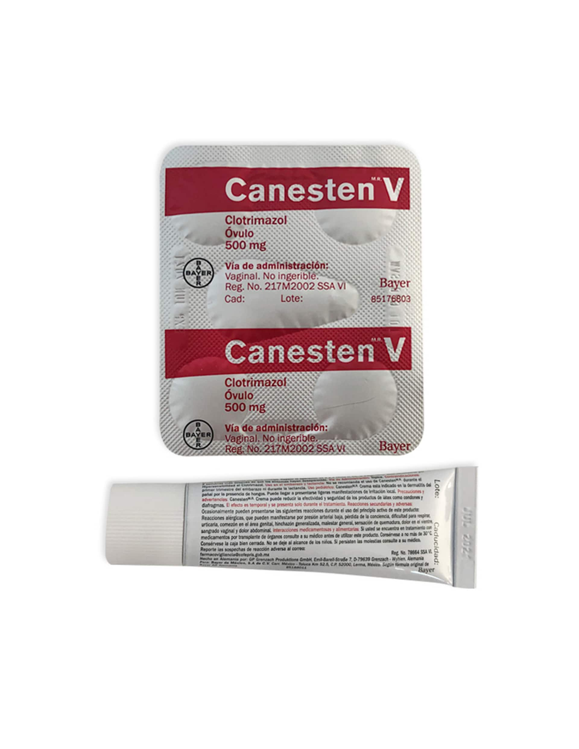 Canesten V® Crema vaginal  Canesten V® óvulos y crema