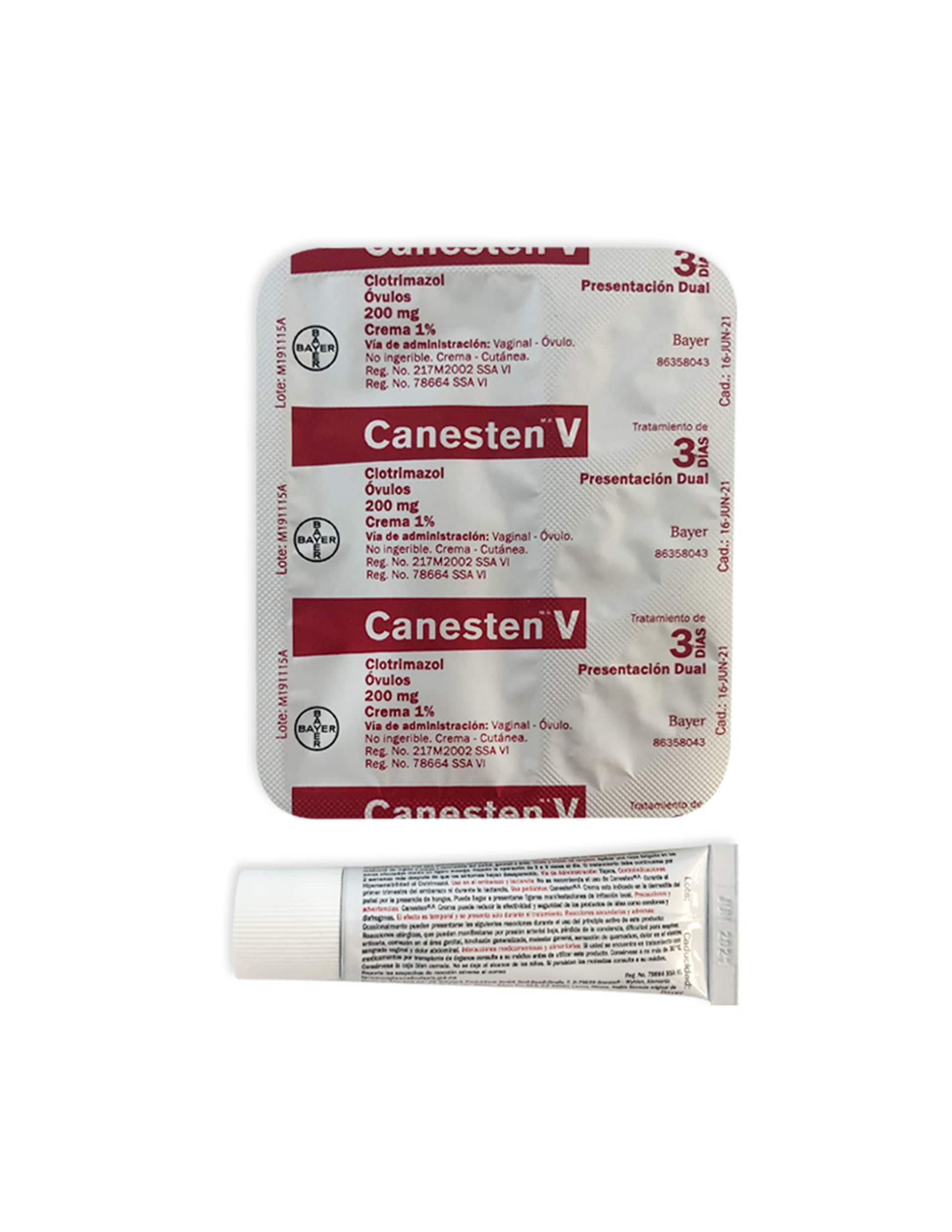 Canesten V® Dual 3 Días tratamiento eficaz