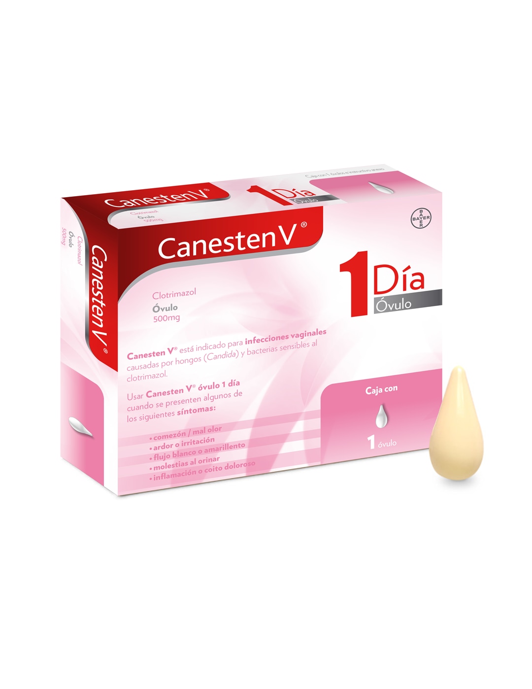 Canesten V® Óvulo 1 Día  Canesten V® óvulos y crema