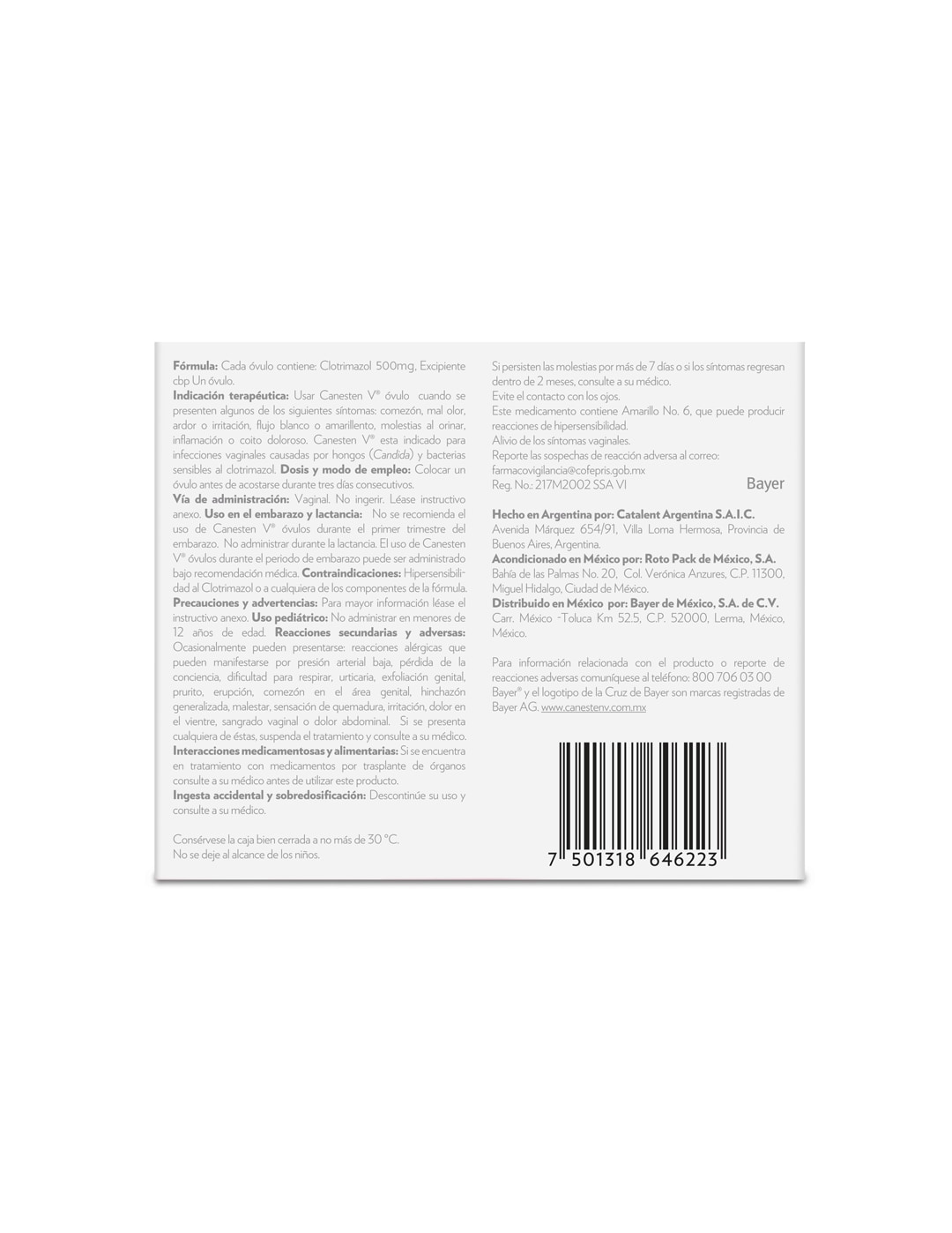Canesten V® Óvulo 1 Día
