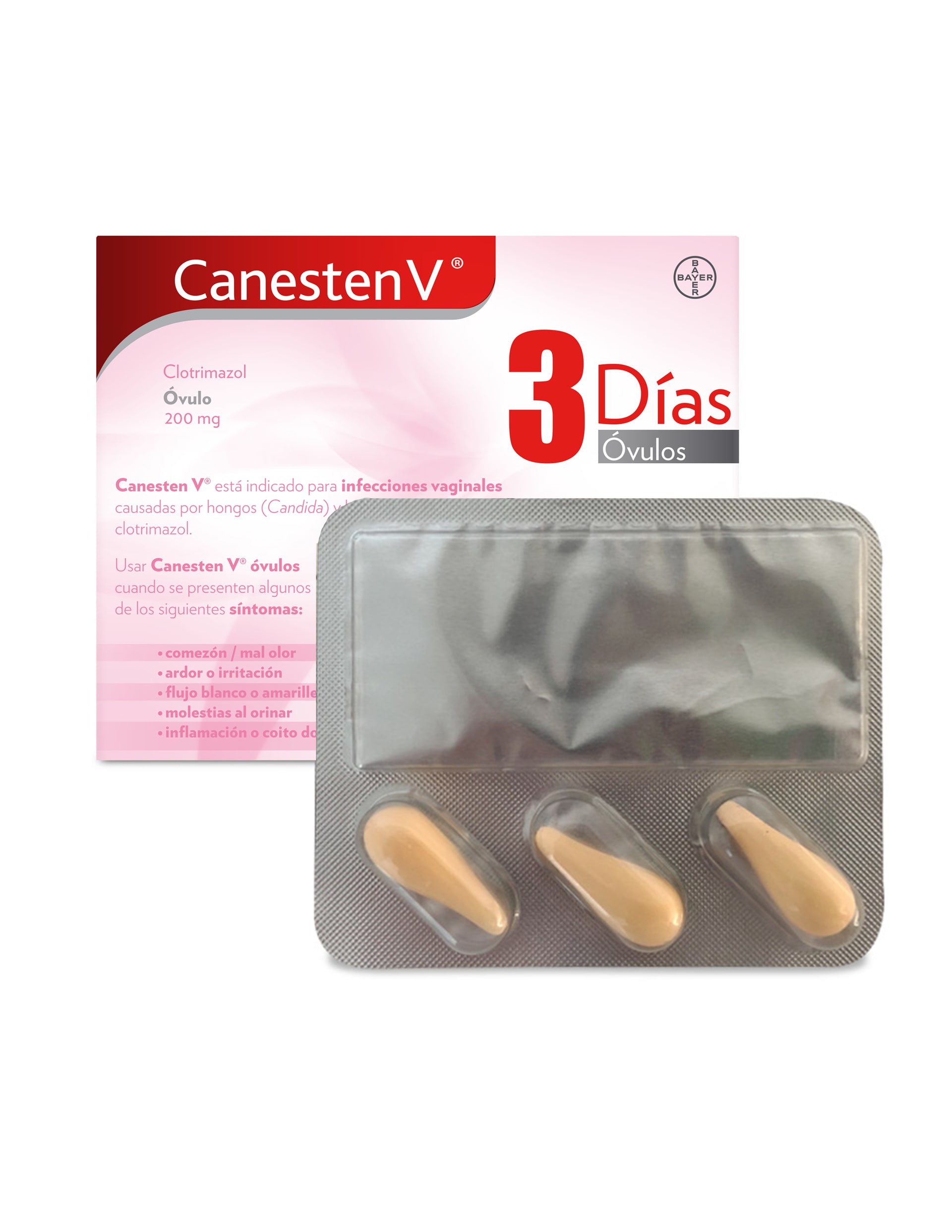 Canesten V® Óvulos 3 Días Presentación