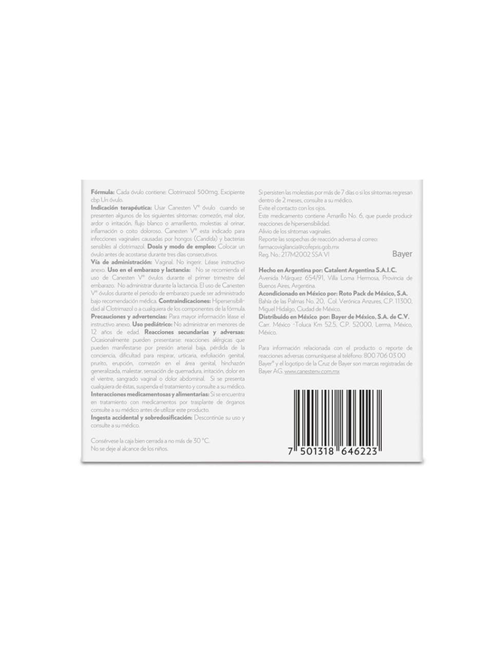Canesten V® Óvulo 1 Día